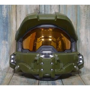 Microsoft Halo Chief Helmet Mask 2015 Halloween Costume (Darker Gold Version)